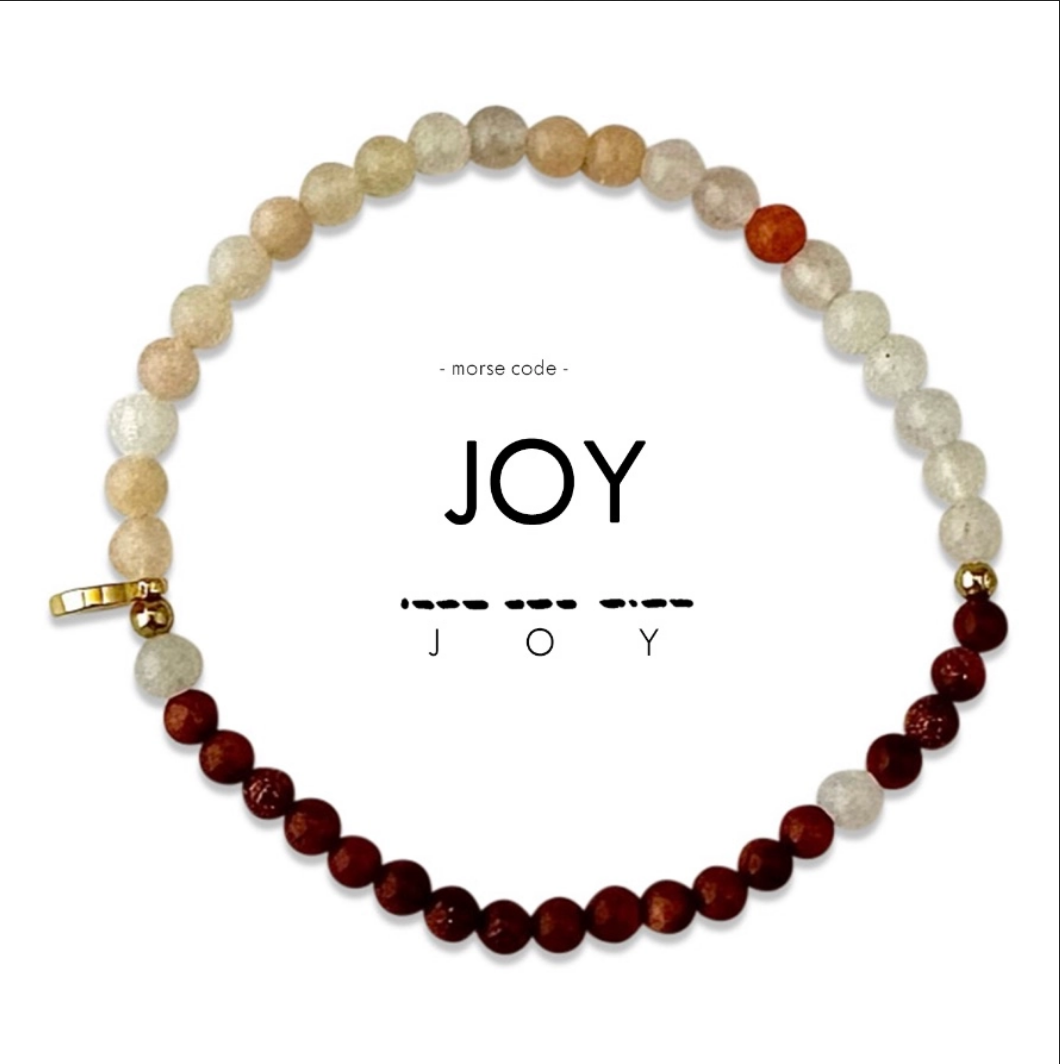 Joy Morse Code Bracelet