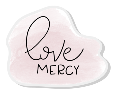 Love Mercy Pin