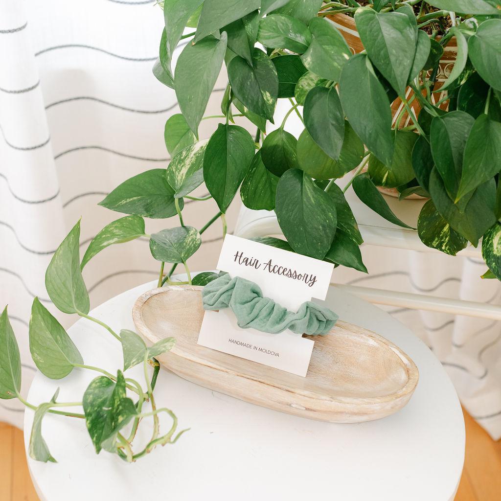 Muslin Fluffy Scrunchie