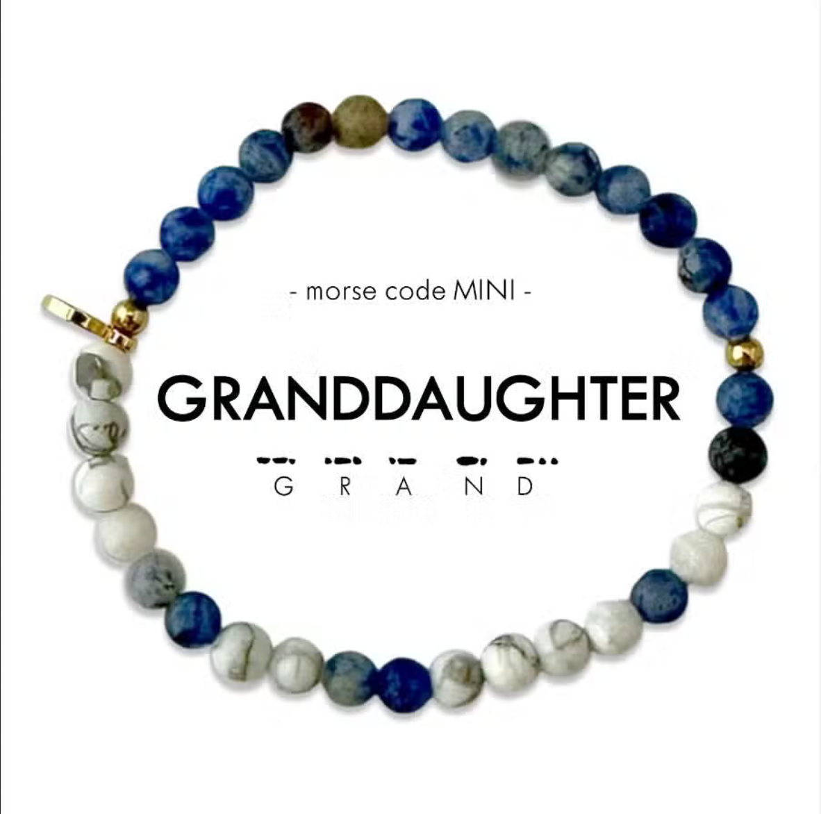 Matching Grandma/Mini Granddaughter Morse Code Bracelets