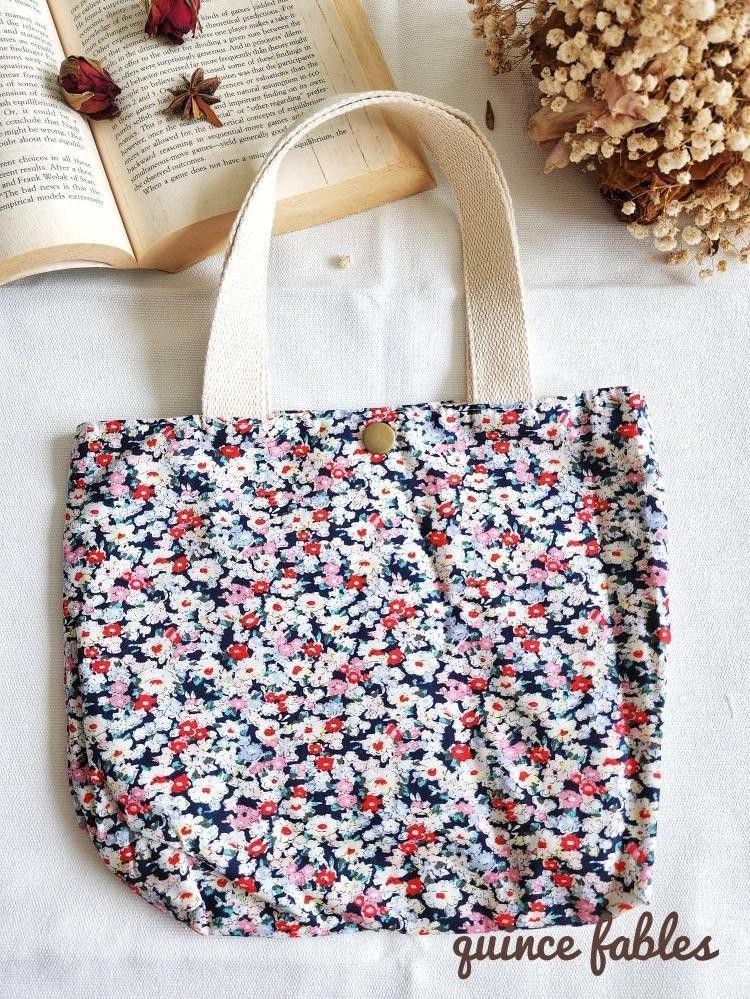 Floral Cotton Lunch Bag
