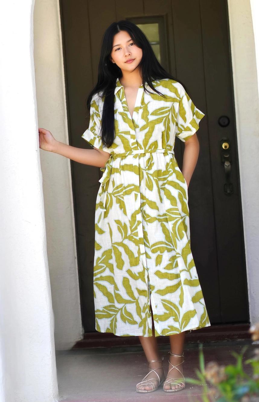 Brigitte Abstract Print Dress