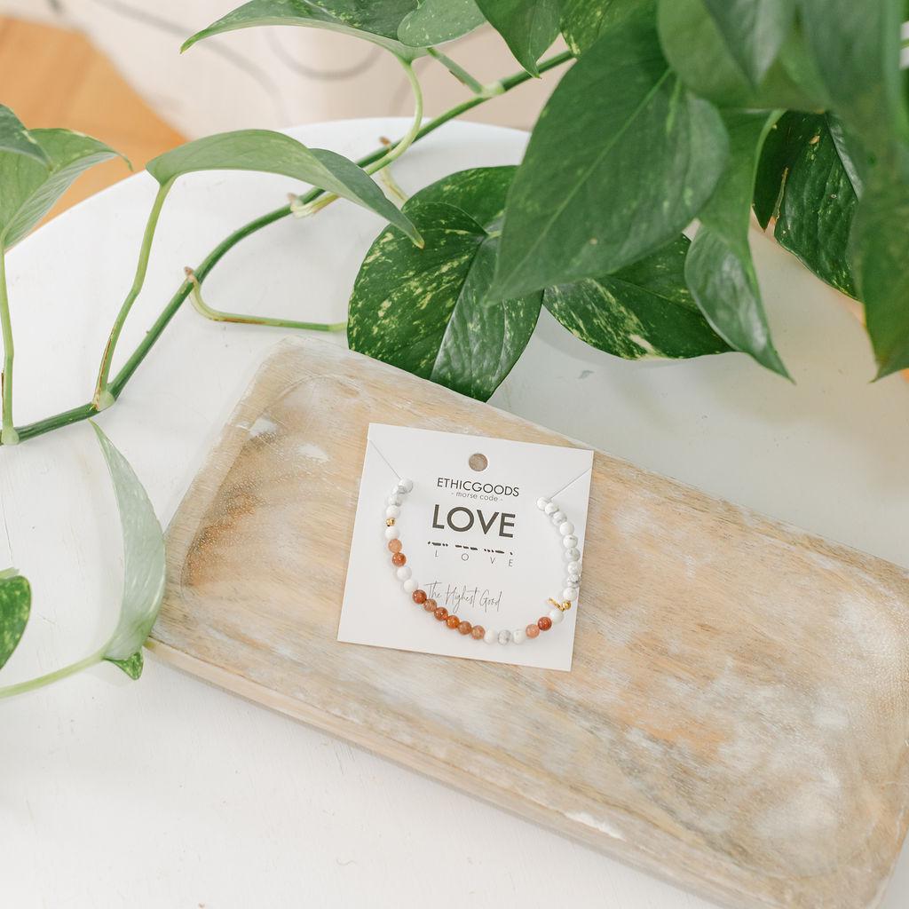 Love Morse Code Bracelet