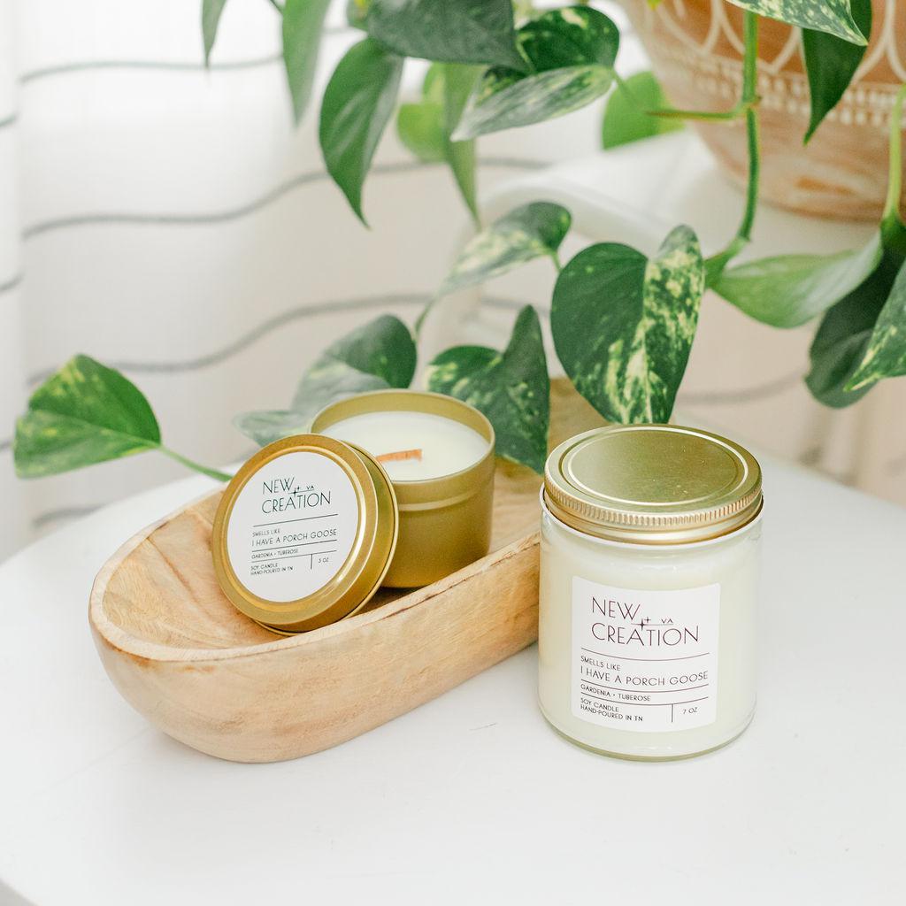 Smells Like I Have A Porch Goose Candle