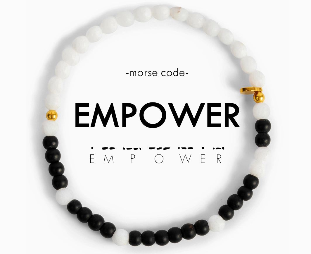 Empower Morse Code Bracelet
