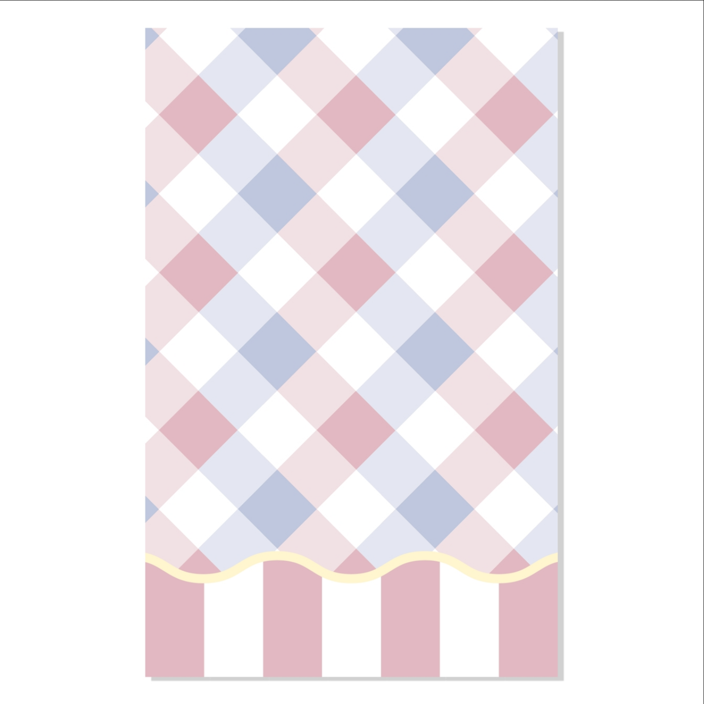 Lavender Gingham Classic Layflat Journal Notebook