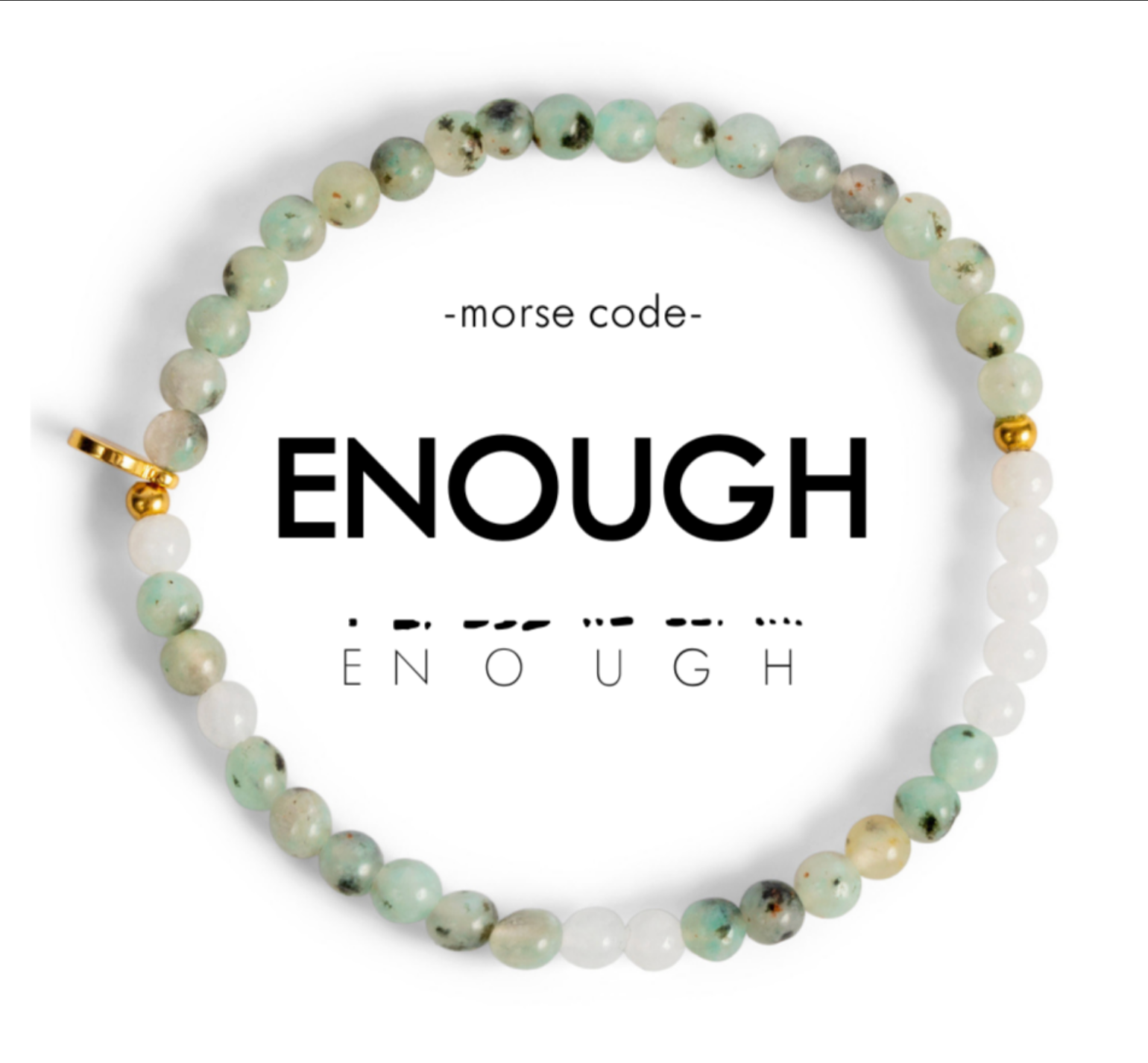 Beaded bracelet with &
