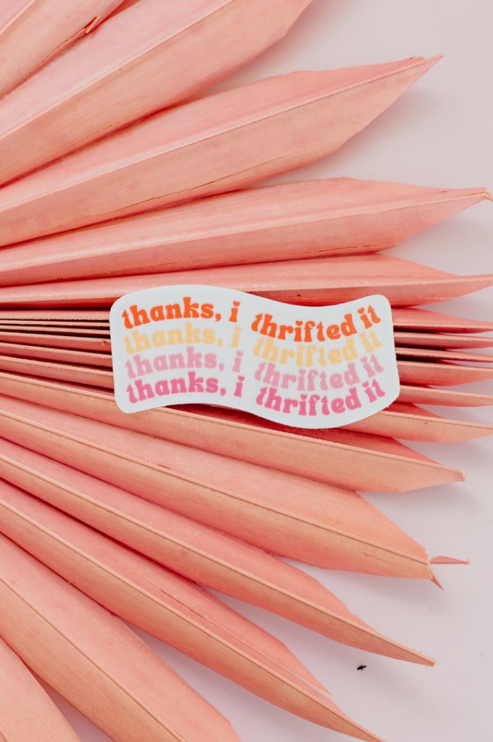 A sticker with the phrase &