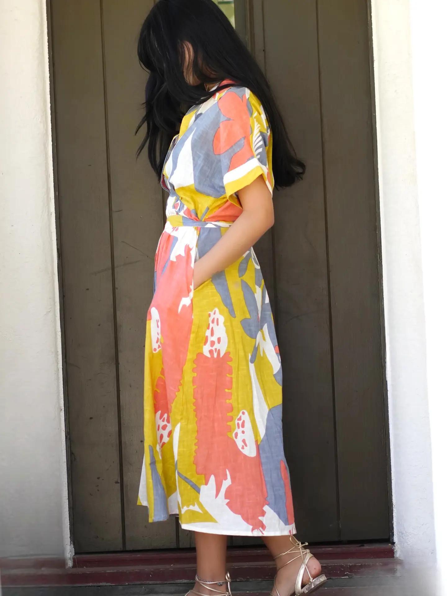 Brigitte Abstract Print Dress