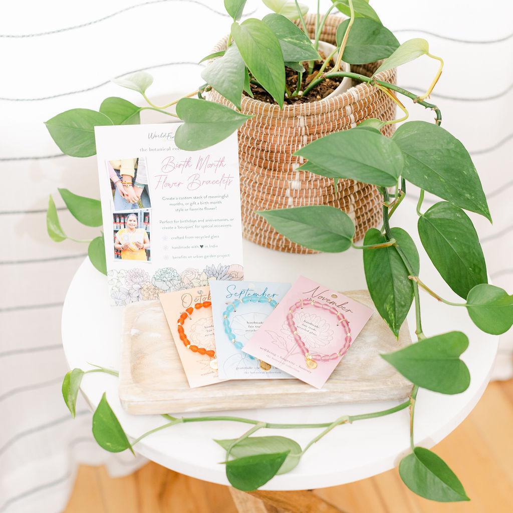 Botanical Birth Month Bracelets