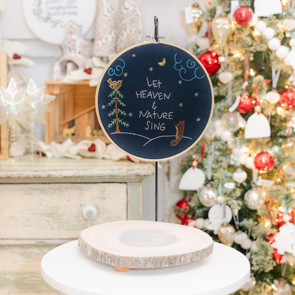 Heaven + Nature Embroidery Hoop