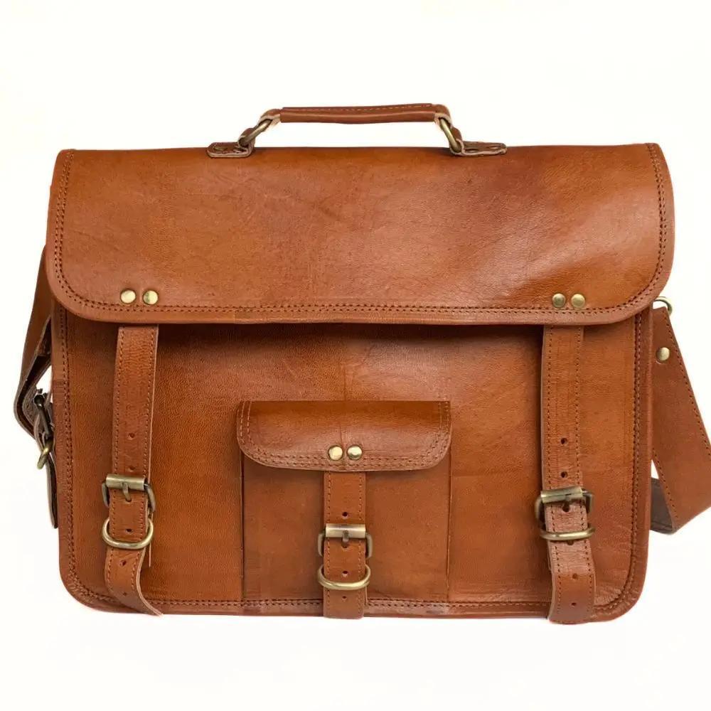 Leather Messenger Bag