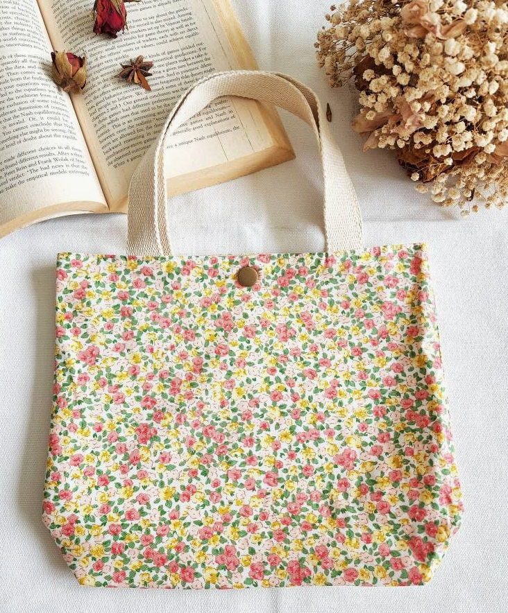 Floral Cotton Lunch Bag