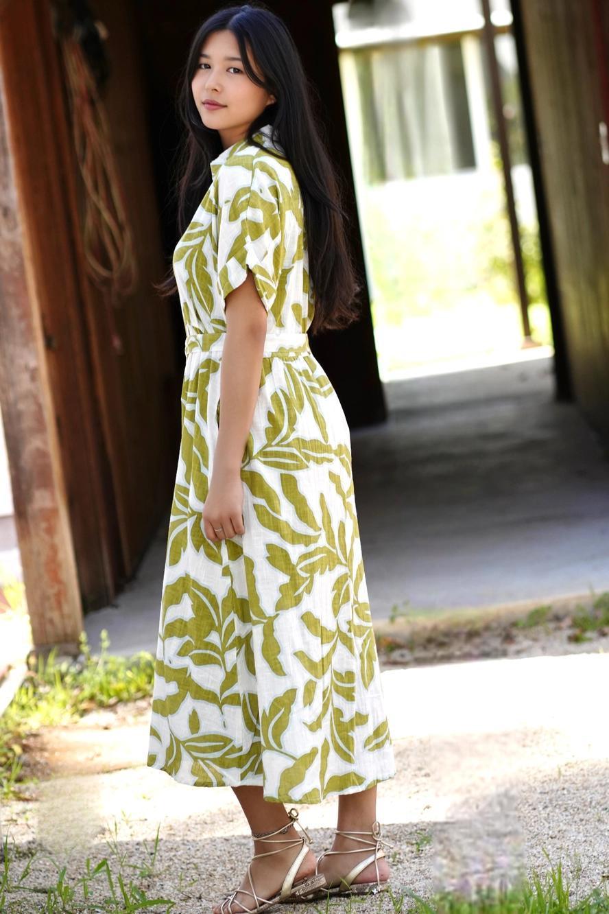 Brigitte Abstract Print Dress