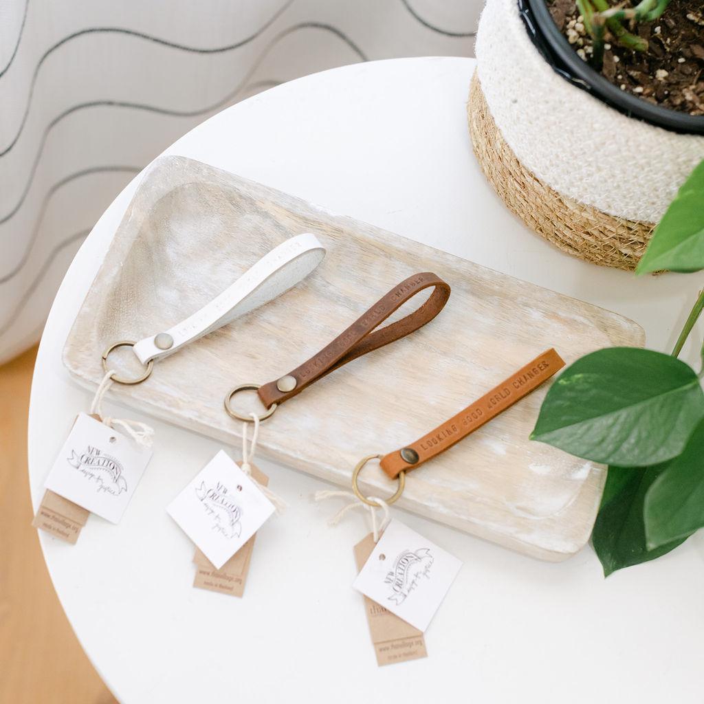 Looking Good World Changer Keychain