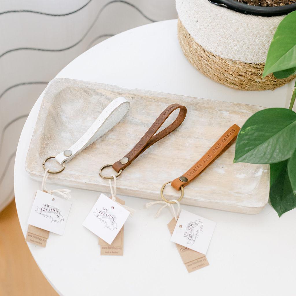 Looking Good World Changer Keychain