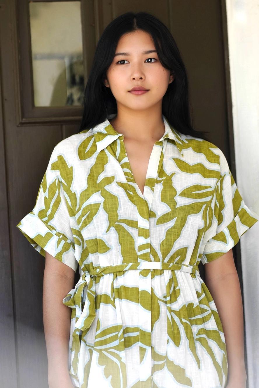 Brigitte Abstract Print Dress