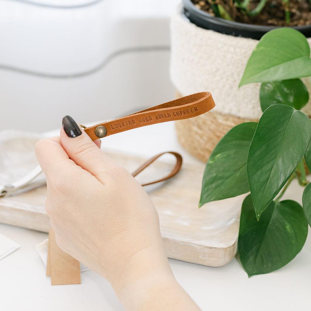 Looking Good World Changer Keychain