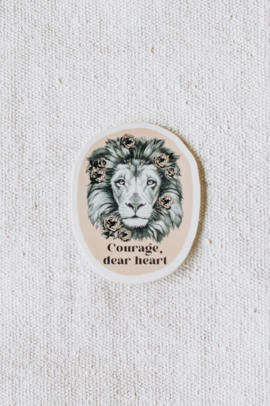 Courage Dear Heart Sticker