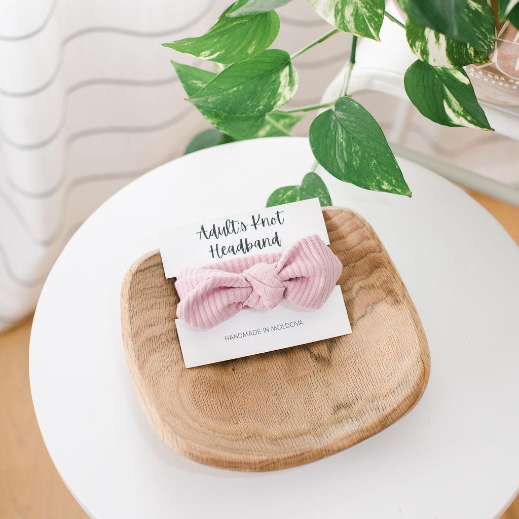Blush Knit Knot Headband