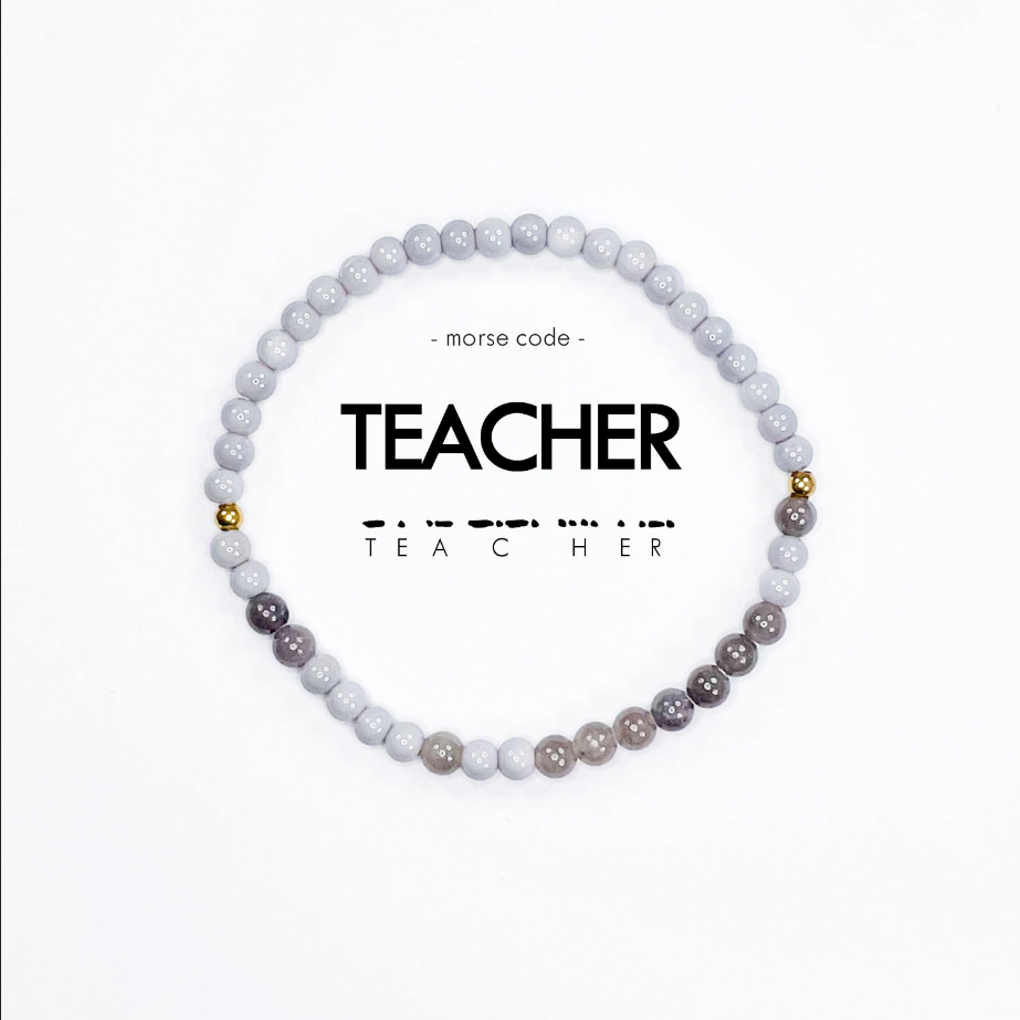 Teacher Morse Code Bracelet