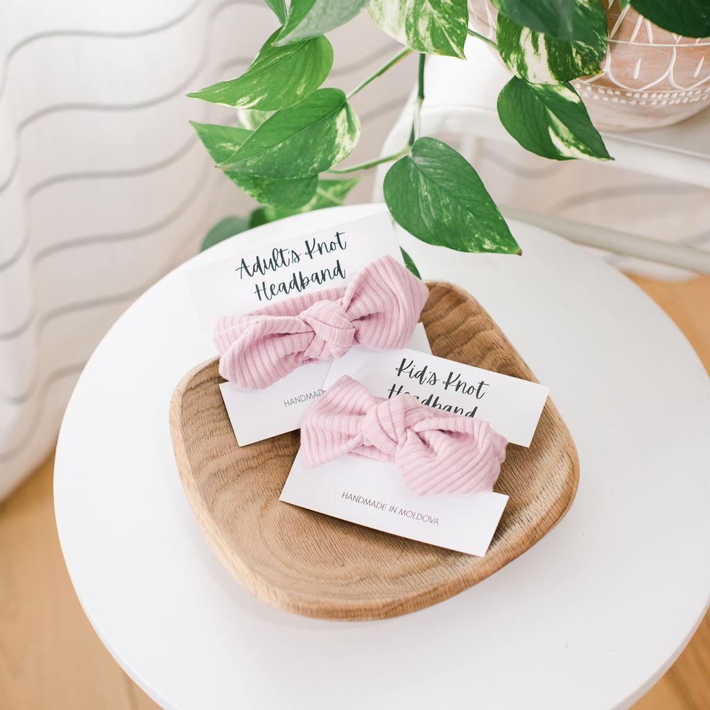 Blush Knit Knot Headband