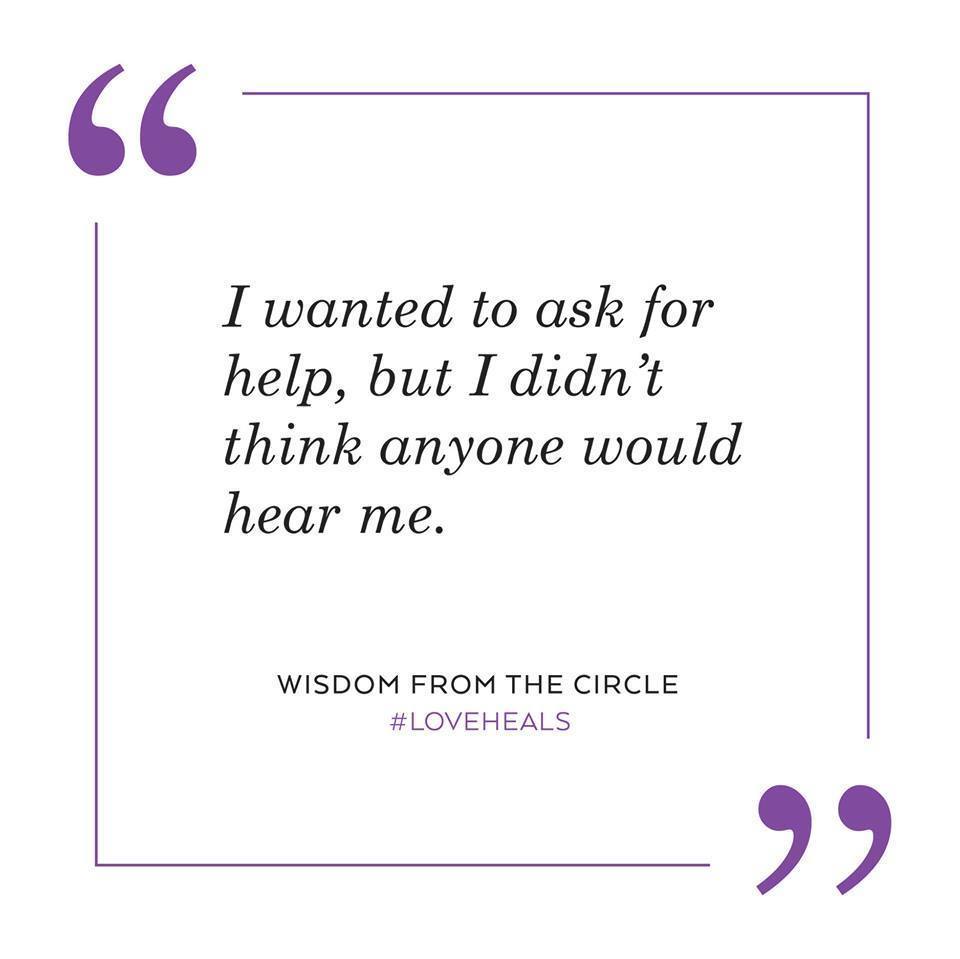 White square featuring purple quotes and a thin purple boarder. In the center is the quote &