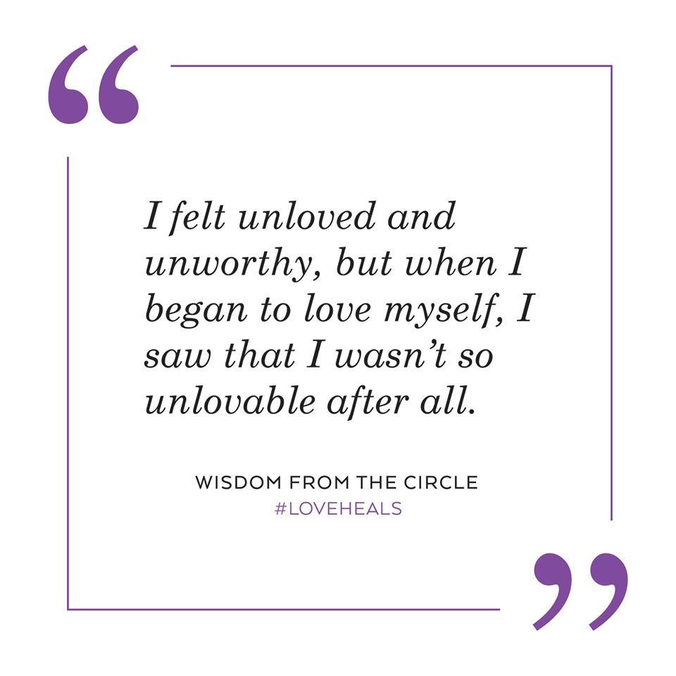 White square featuring purple quotes and a thin purple boarder. In the center is the quote &
