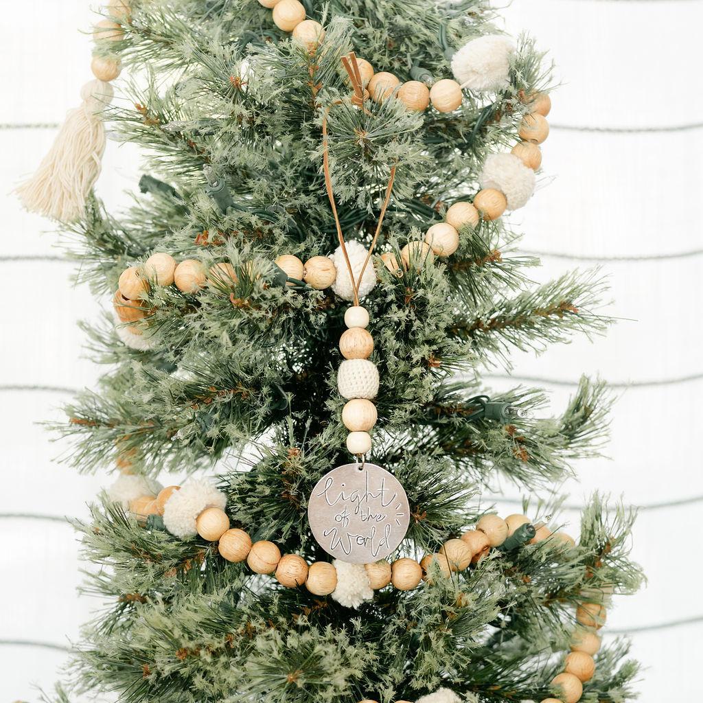 Tin + Bead Christmas Ornament