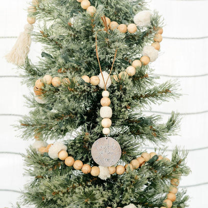 Tin + Bead Christmas Ornament