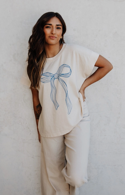 Cerulean Bow Tee