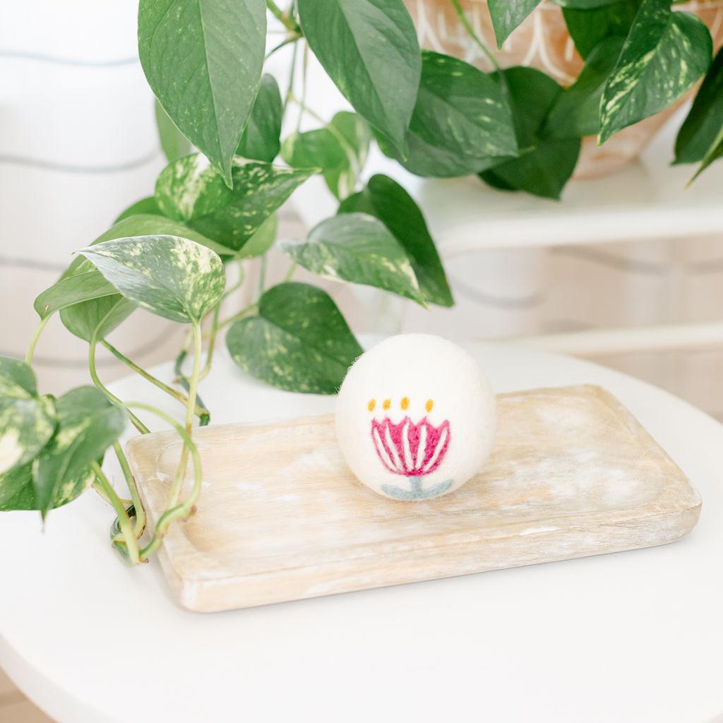 Floral Wool Dryer Balls