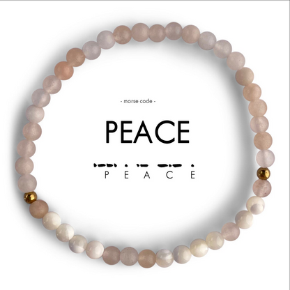 Beaded bracelet with &