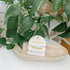 Set of two beaded bracelets on a white card with &