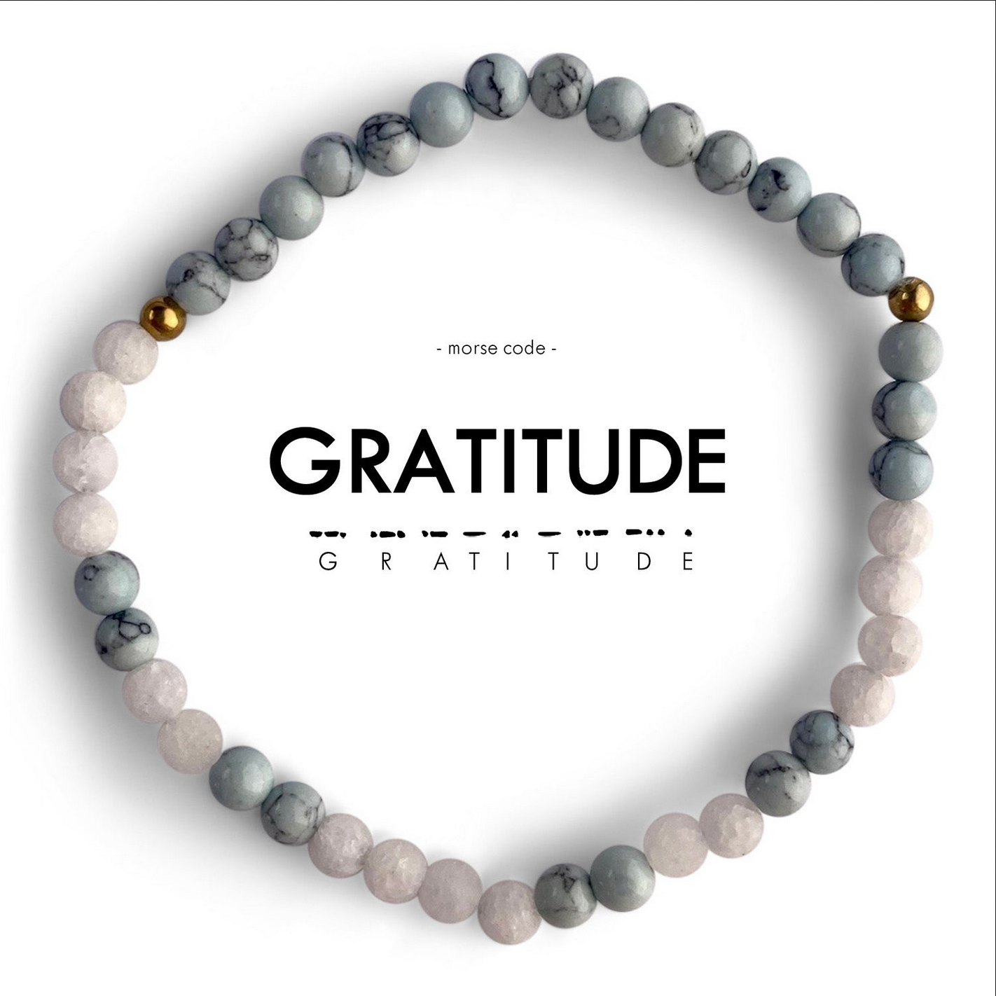 Beaded bracelet with &