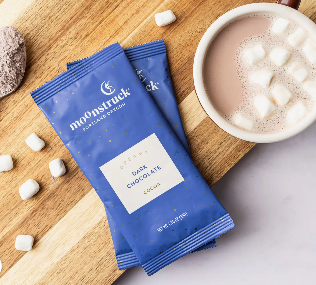 Dreamy: Dark Chocolate Hot Cocoa Single Serving Pouch