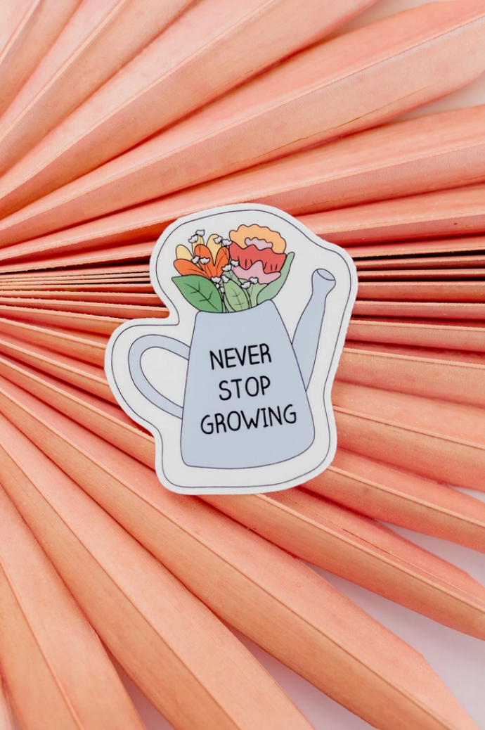 Never Stop Growing Sticker