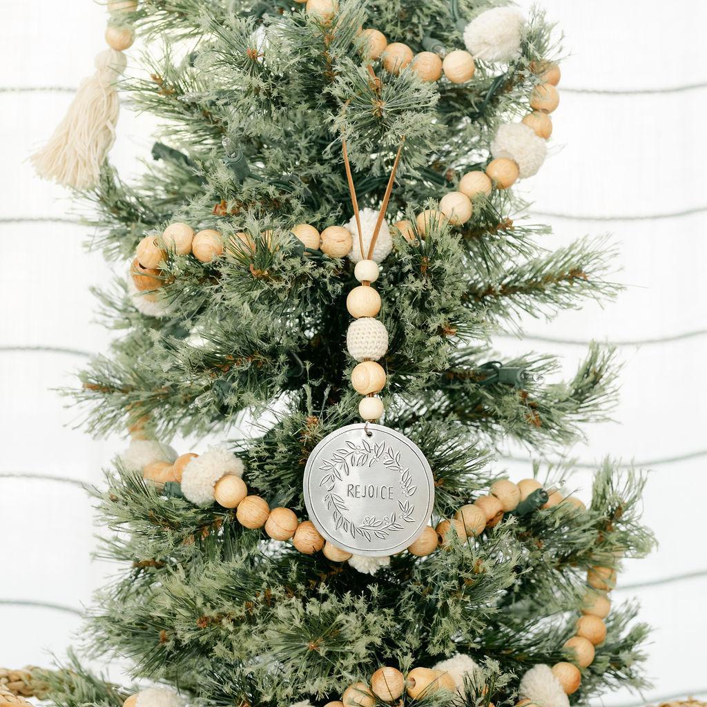 Tin + Bead Christmas Ornament