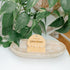Peach colored card with &