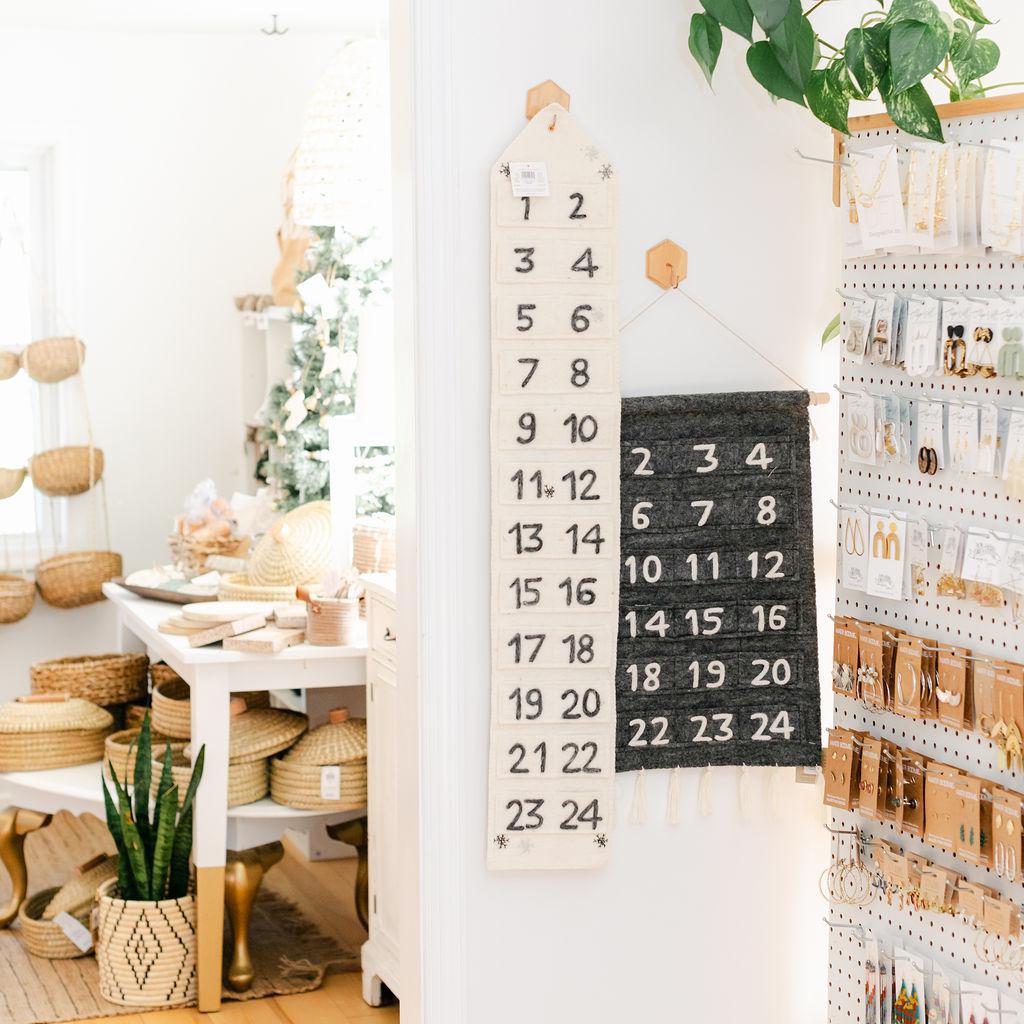 Felt Grey Advent Calendar