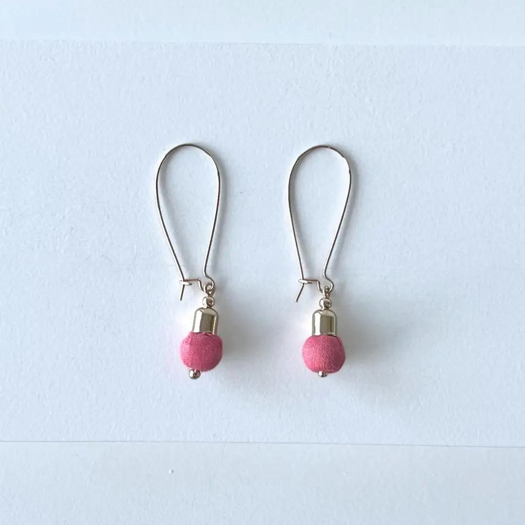 Sari Single Bead Earrings