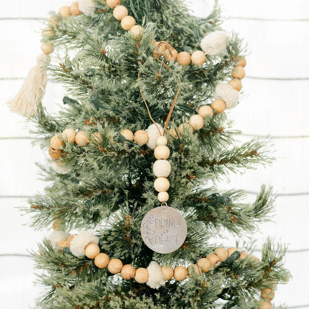 Tin + Bead Christmas Ornament