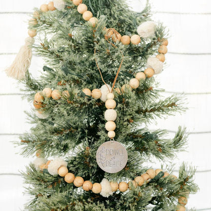 Tin + Bead Christmas Ornament