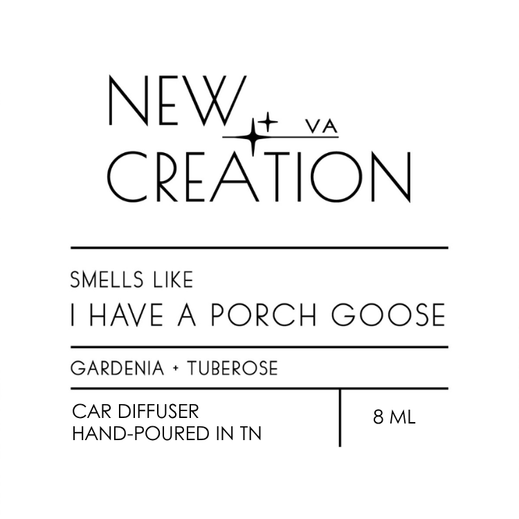 Label for a car diffuser with &