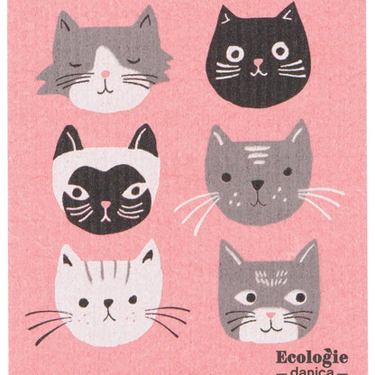 Cats Meow Swedish Dishcloth