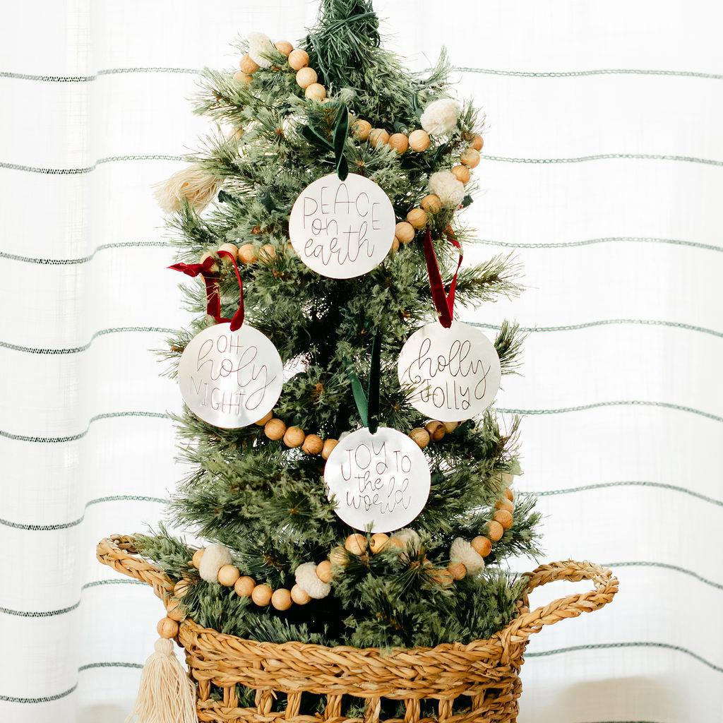 Tin + Velvet Christmas Ornament