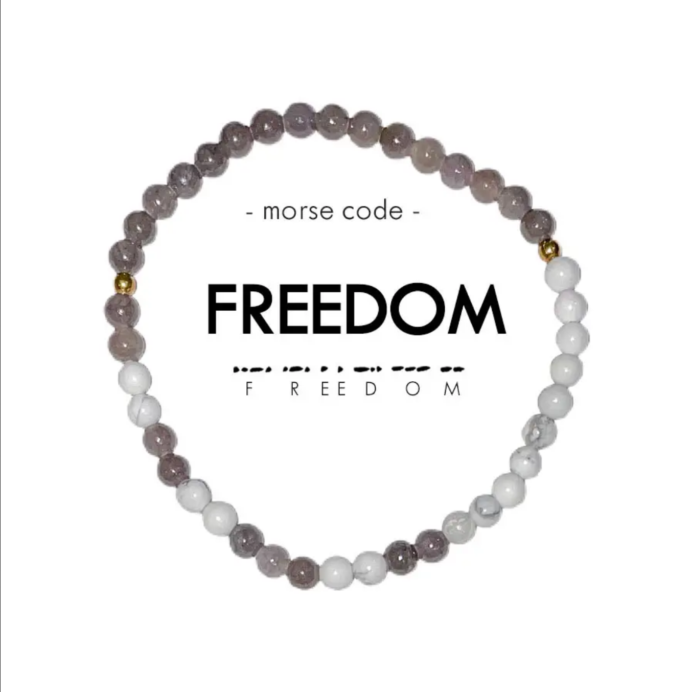 Freedom Morse Code Bracelet