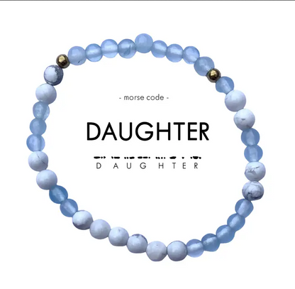Mini Daughter Morse Code Bracelet