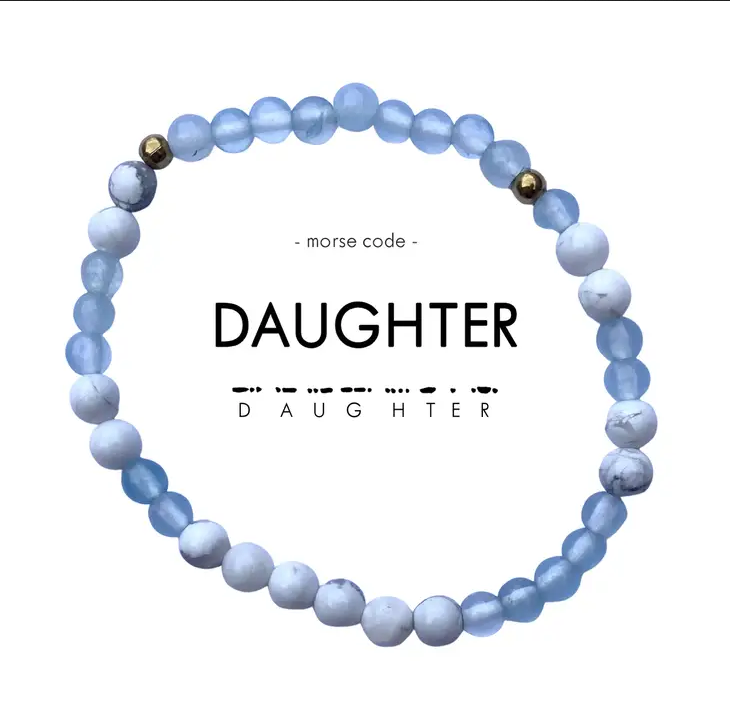 Mini Daughter Morse Code Bracelet