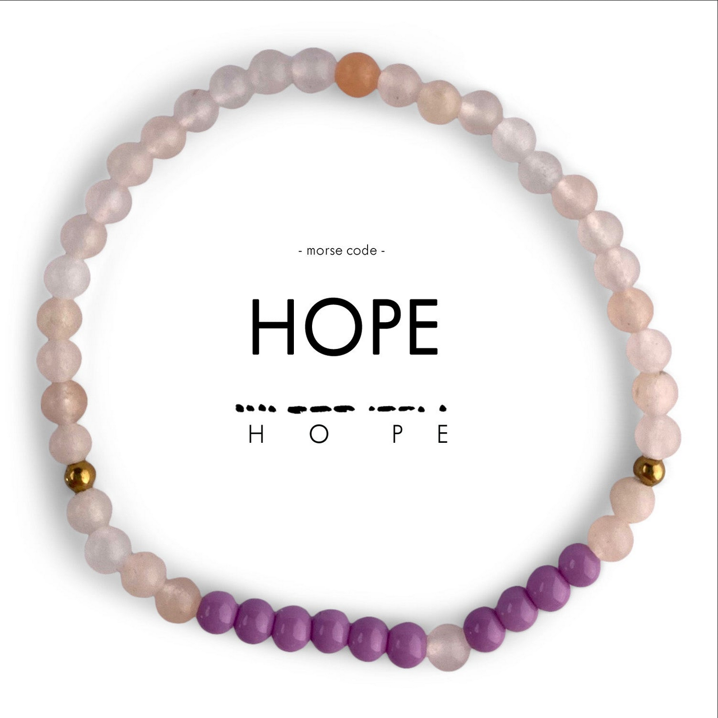 Beaded bracelet with &